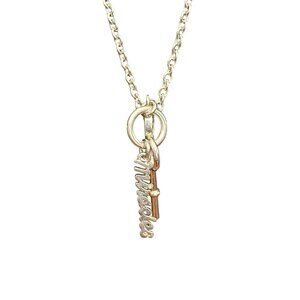 Chico's Necklace Jewlery Statement 30" Adjustable Silver Tone Miracles Skeleton